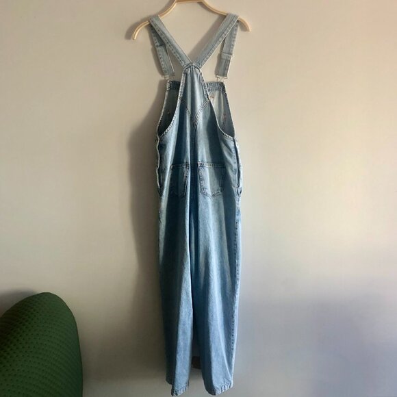 MNG MANGO DENIM MATERNITY OVERALLS SIZE SMALL M - Picture 5 of 7